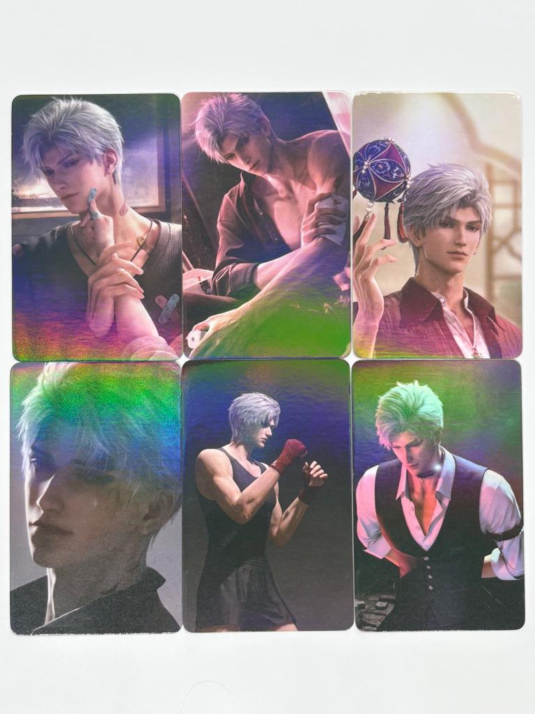 50pcs/set Sylus laser cards! Love and Deepspace Xavier Rafayel Zayne Caleb Otome gamer gift C415