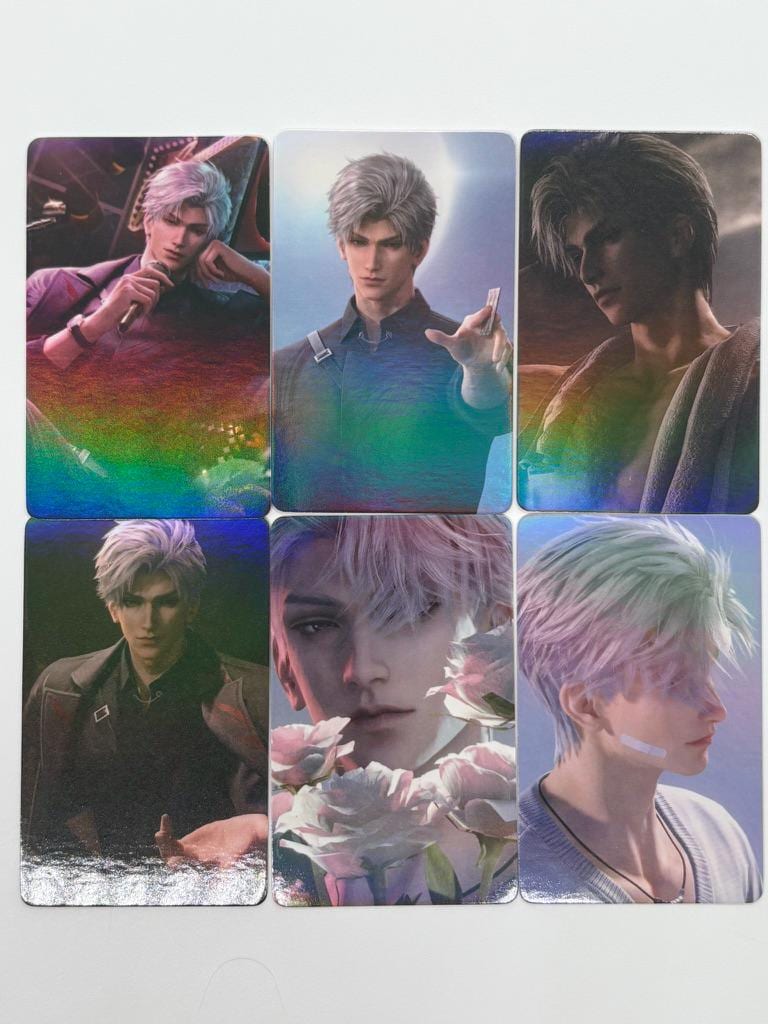 50pcs/set Sylus laser cards! Love and Deepspace Xavier Rafayel Zayne Caleb Otome gamer gift C415