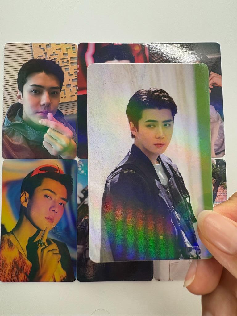 EXO SeHun 50pc/set Kpop merch laser lomo cards C416