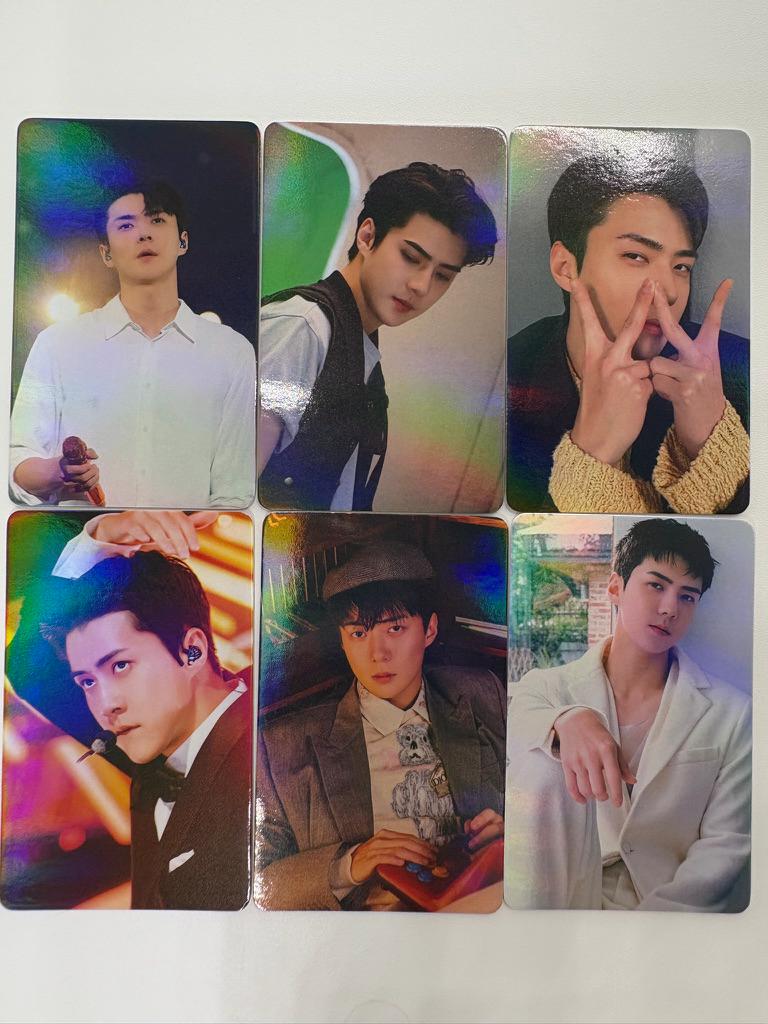 EXO SeHun 50pc/set Kpop merch laser lomo cards C416