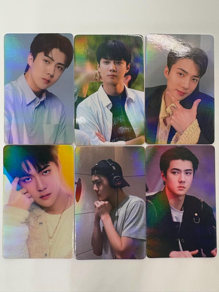 EXO SeHun 50pc/set Kpop merch laser lomo cards C416