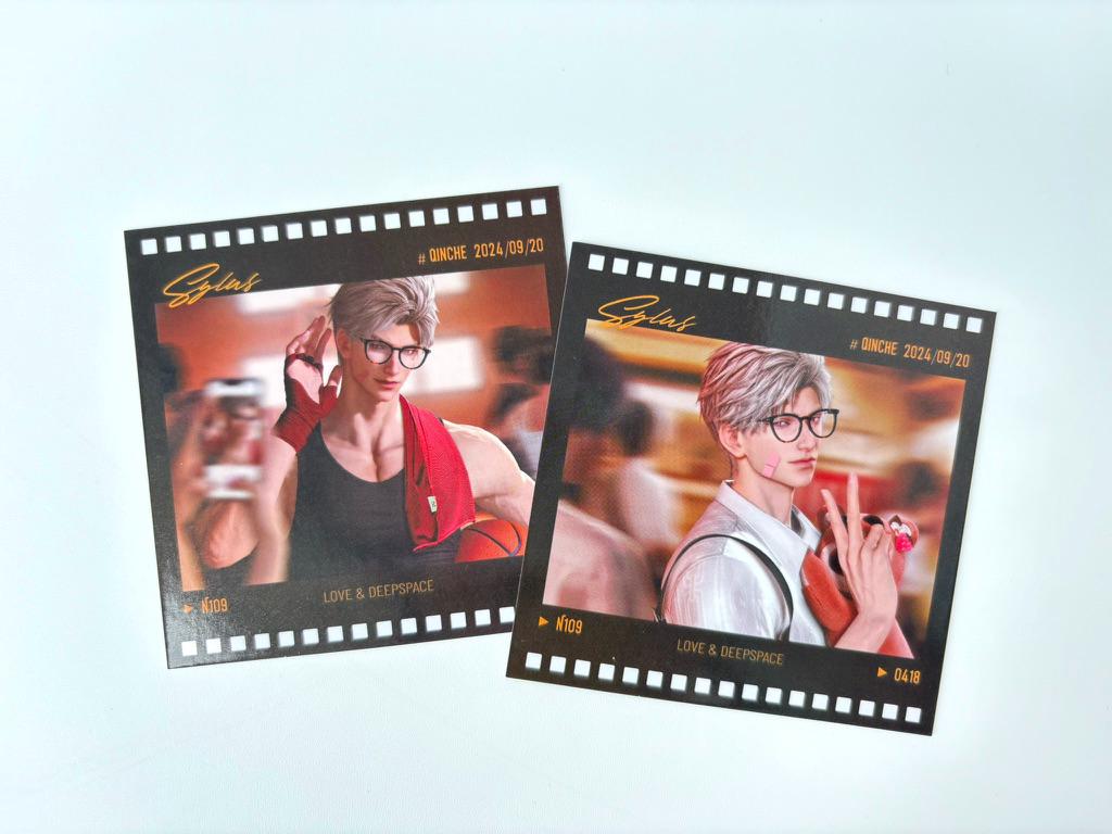 2pcs Sylus PostCard! Love and Deepspace Qinche Xavier Rafayel Zayne Otome gamer Ita bag gift C423