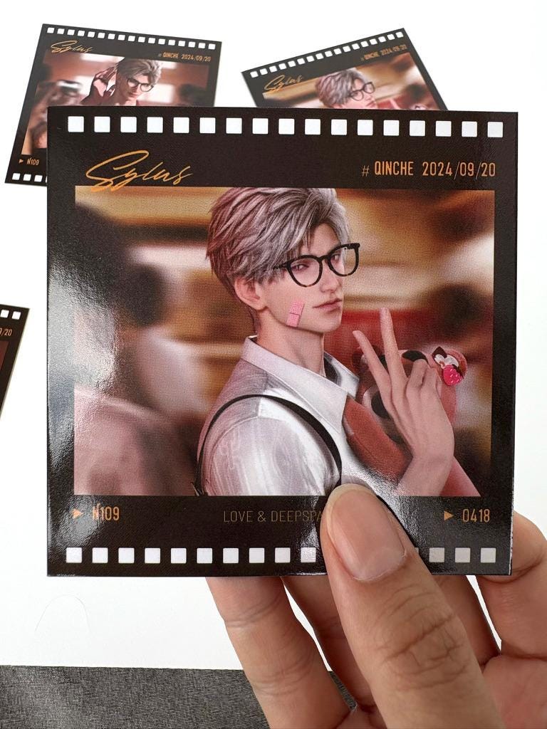 2pcs Sylus PostCard! Love and Deepspace Qinche Xavier Rafayel Zayne Otome gamer Ita bag gift C423