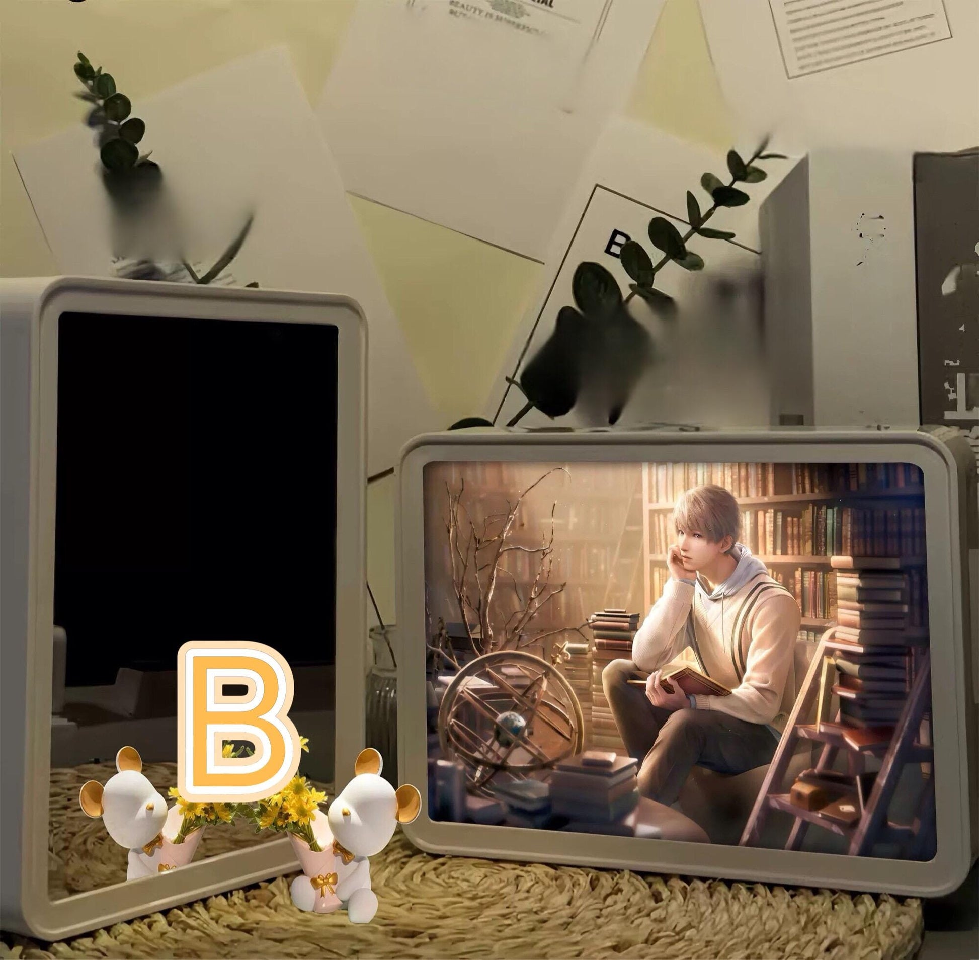 Xavier Mirror/LightBox! Customisable Love and Deepspace Sylus Xavier Rafayel Zayne Caleb Otome gamer gift C445