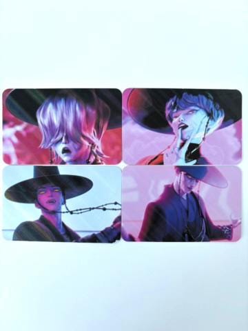 Saja Boys 30pcs/set laser cards Kpop demon hunters soda pop virtual boy group Jinu Abs Romance Mistery Baby Saja merch lomo photocards C449