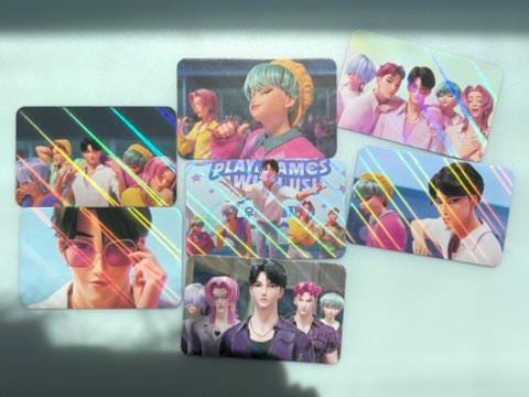 Saja Boys 30pcs/set laser cards Kpop demon hunters soda pop virtual boy group Jinu Abs Romance Mistery Baby Saja merch lomo photocards C449