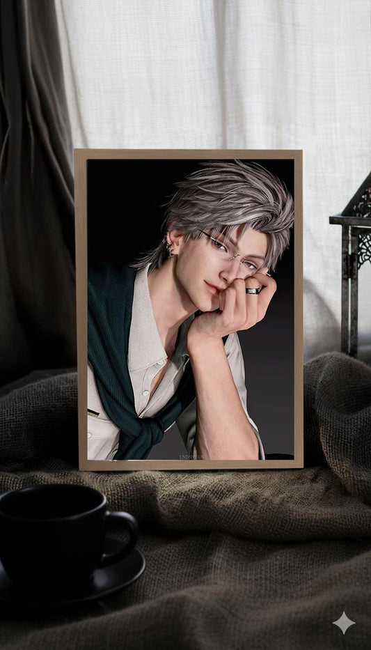 Sylus Mirror/LightBox! Custom Order Night Lamp Love and Deepspace Sylus Xavier Rafayel Zayne Caleb Otome gamer gift bedroom decor C503