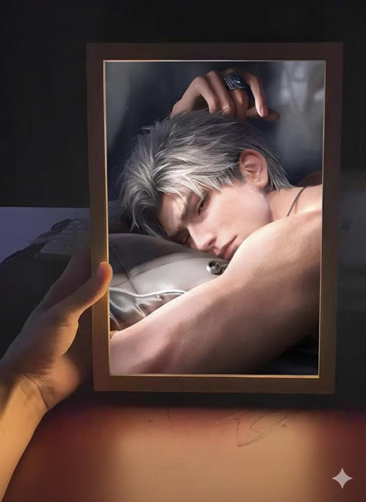Sylus Mirror/LightBox! Customisable Night Lamp Love and Deepspace Sylus Xavier Rafayel Zayne Caleb Otome gamer gift bedroom decor C500