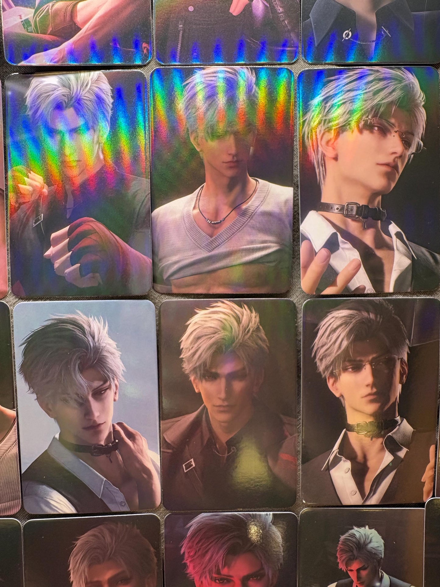 50pcs/set Sylus holographic cards! Love and Deepspace LaDS Xavier Rafayel Zayne Caleb Otome gamer gift