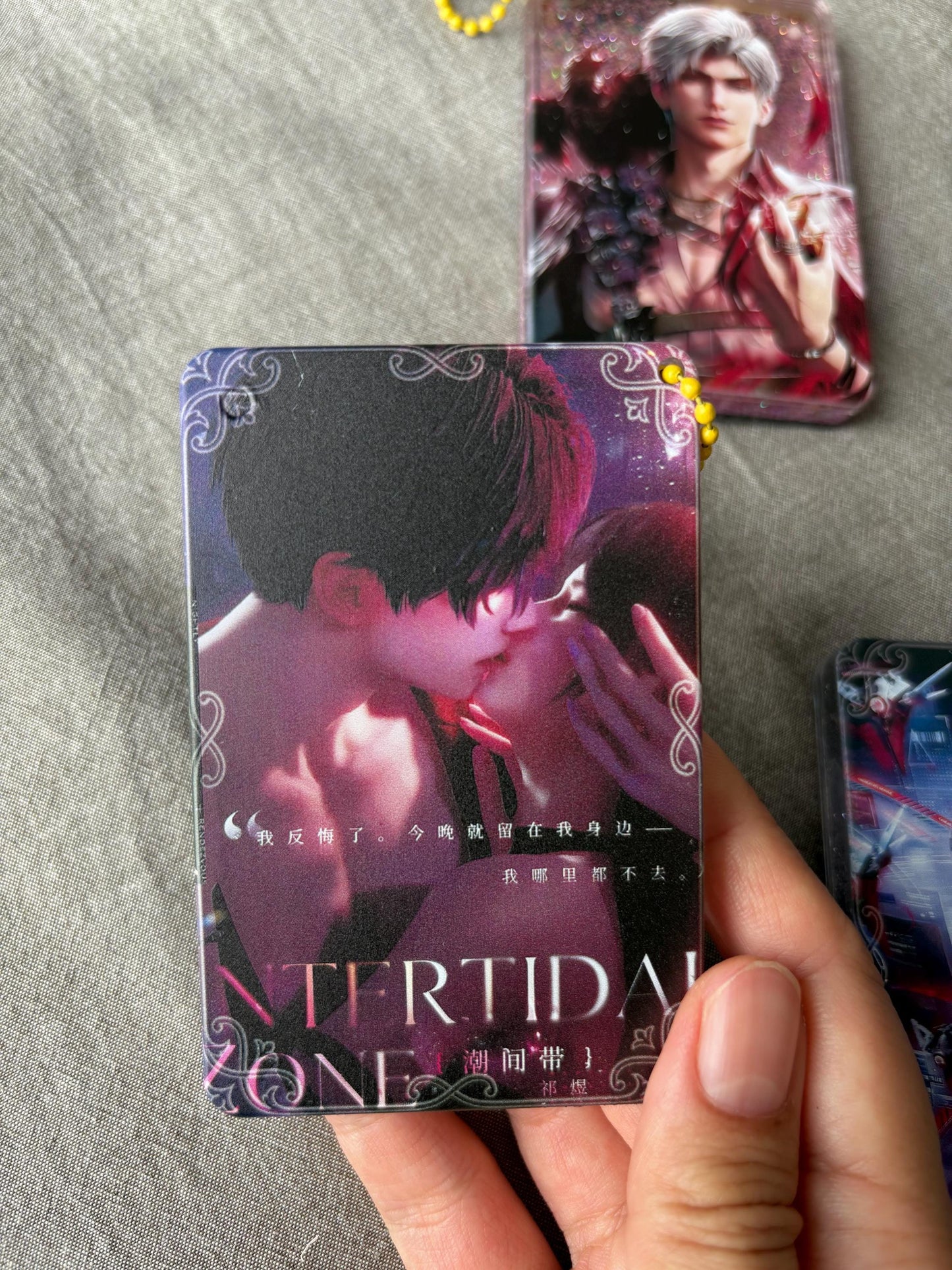 LaDS Acrylic quicksand keychains! Sylus Xavier Rafayel Zayne Caleb Otome gamer gift