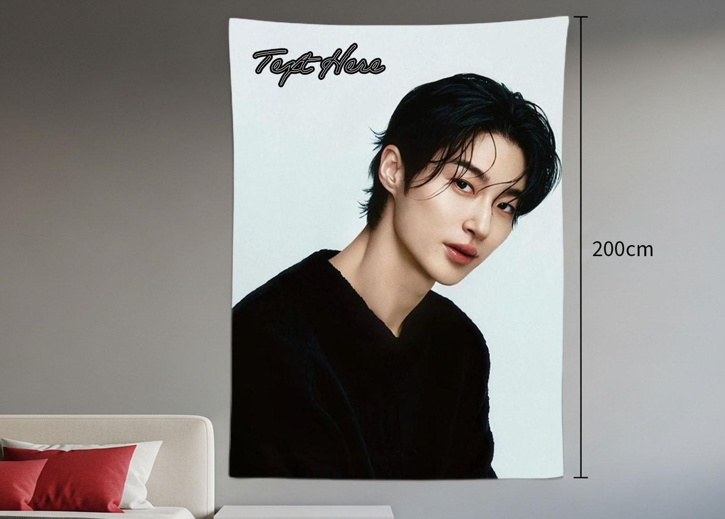 byeon woo seok Hanging Tapestry | Personalized Wall Art | Polyester Fabric | Ship Flag Banner