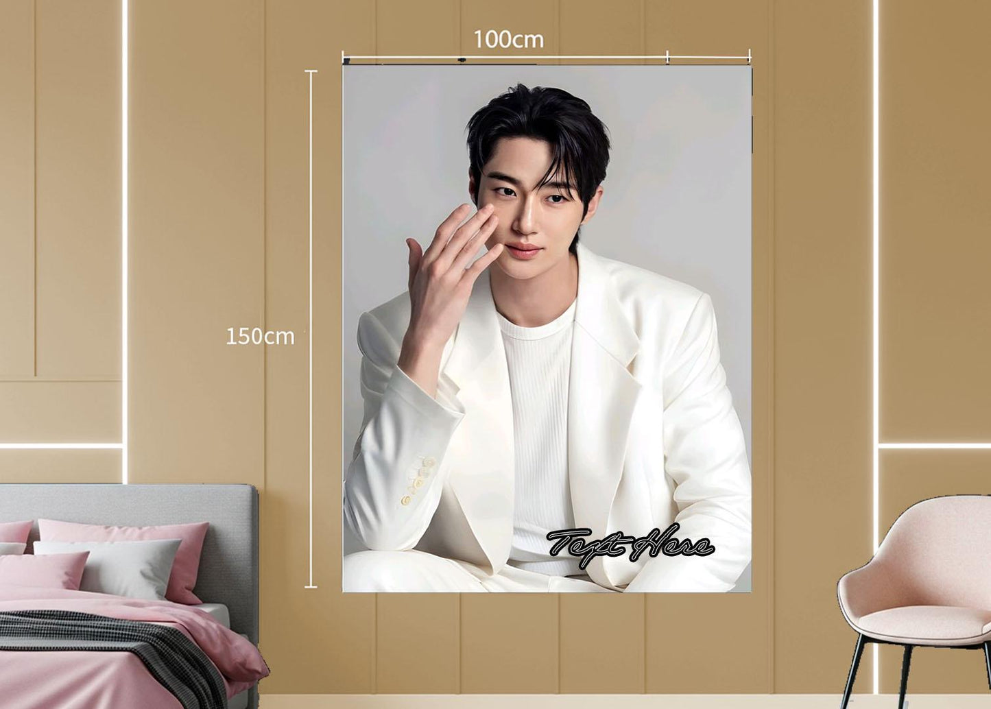byeon woo seok Hanging Tapestry | Personalized Wall Art | Polyester Fabric | Ship Flag Banner