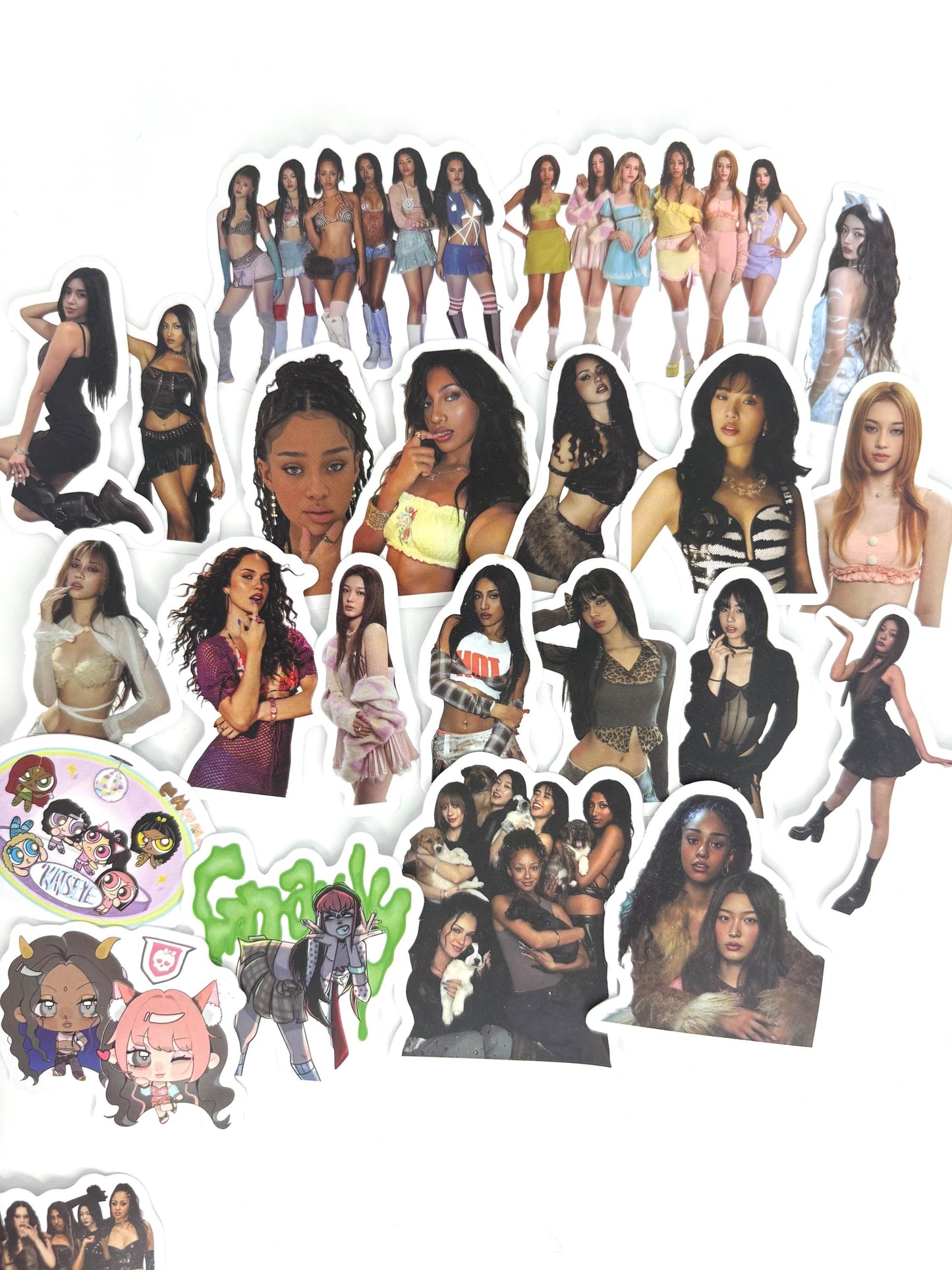 Katseye Stickers: 100-Piece Ita Bag Set