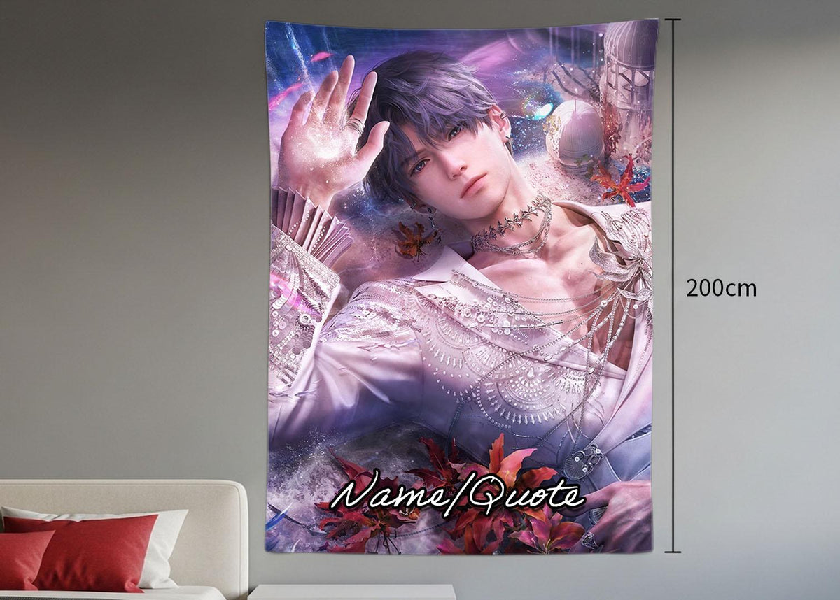 Rafayel Hanging Tapestry | Love and Deepspace | Personalized Wall Art | Polyester Fabric | Ship Flag Banner