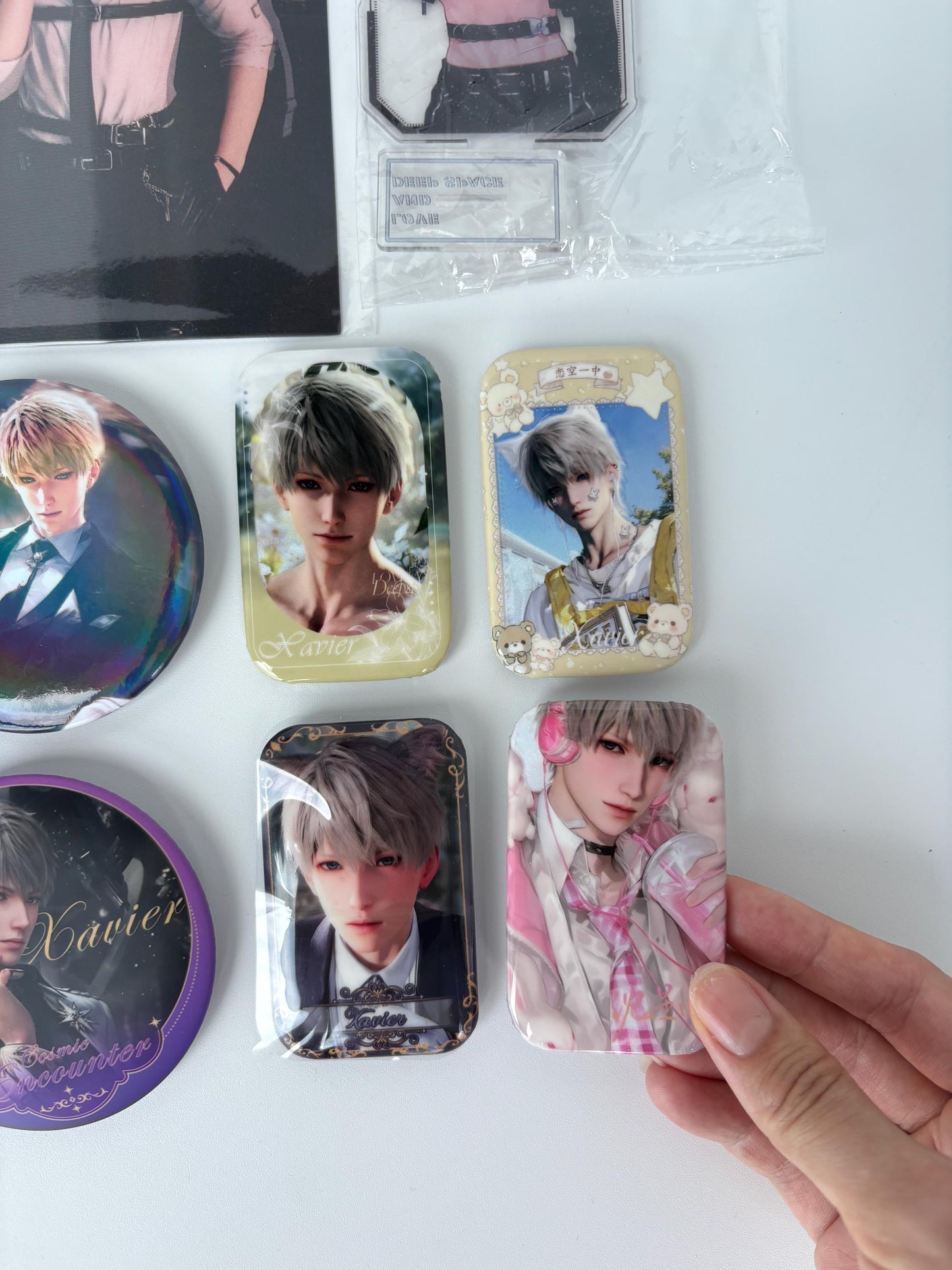 Xavier Bias Pack 11pcs! Badges Stand Keychains Amaze Box | Love and Deepspace