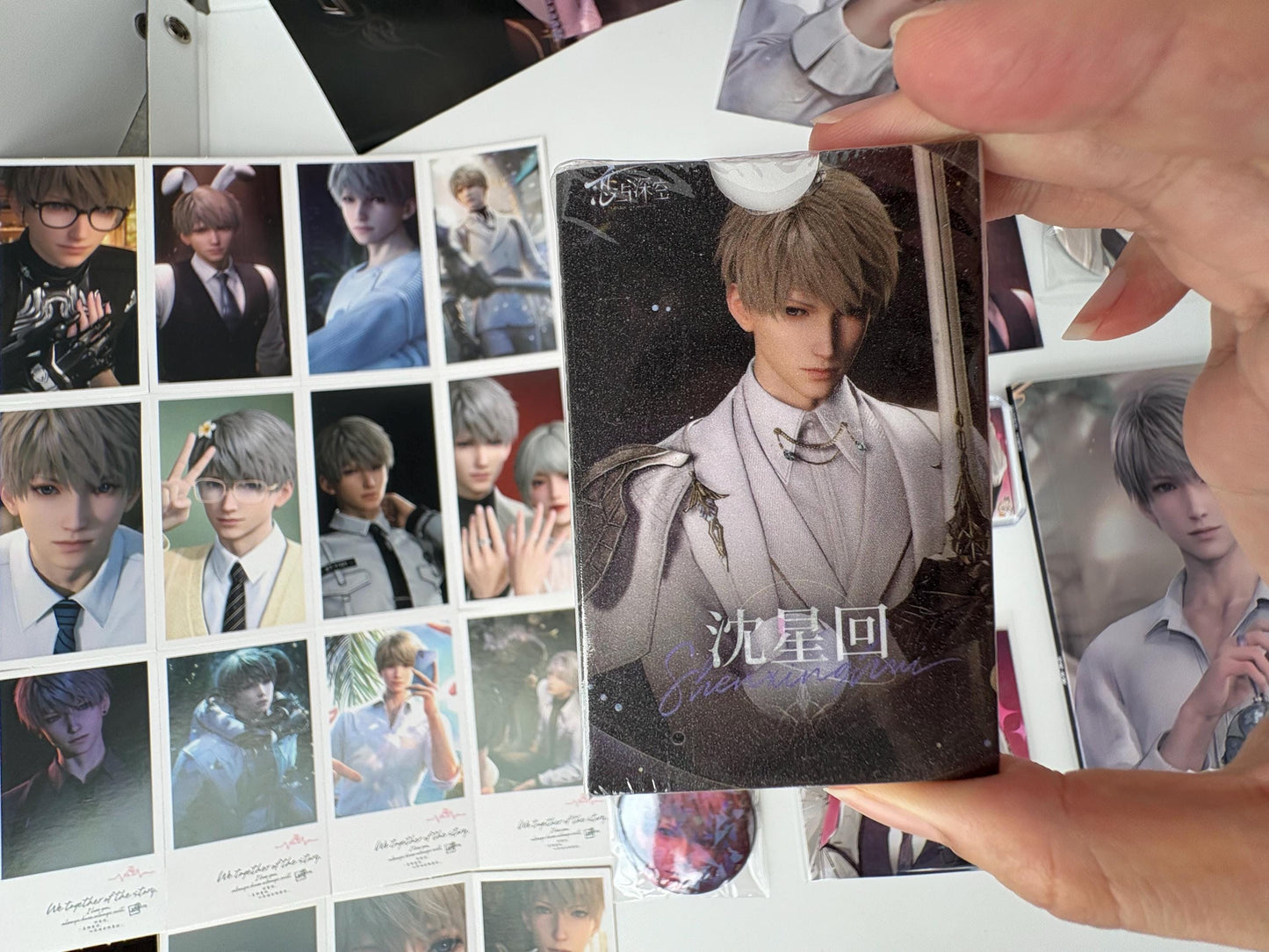 Xavier Bias Pack 22pcs! Badges Photocards Poster Keychain Amaze Box | Love and Deepspace