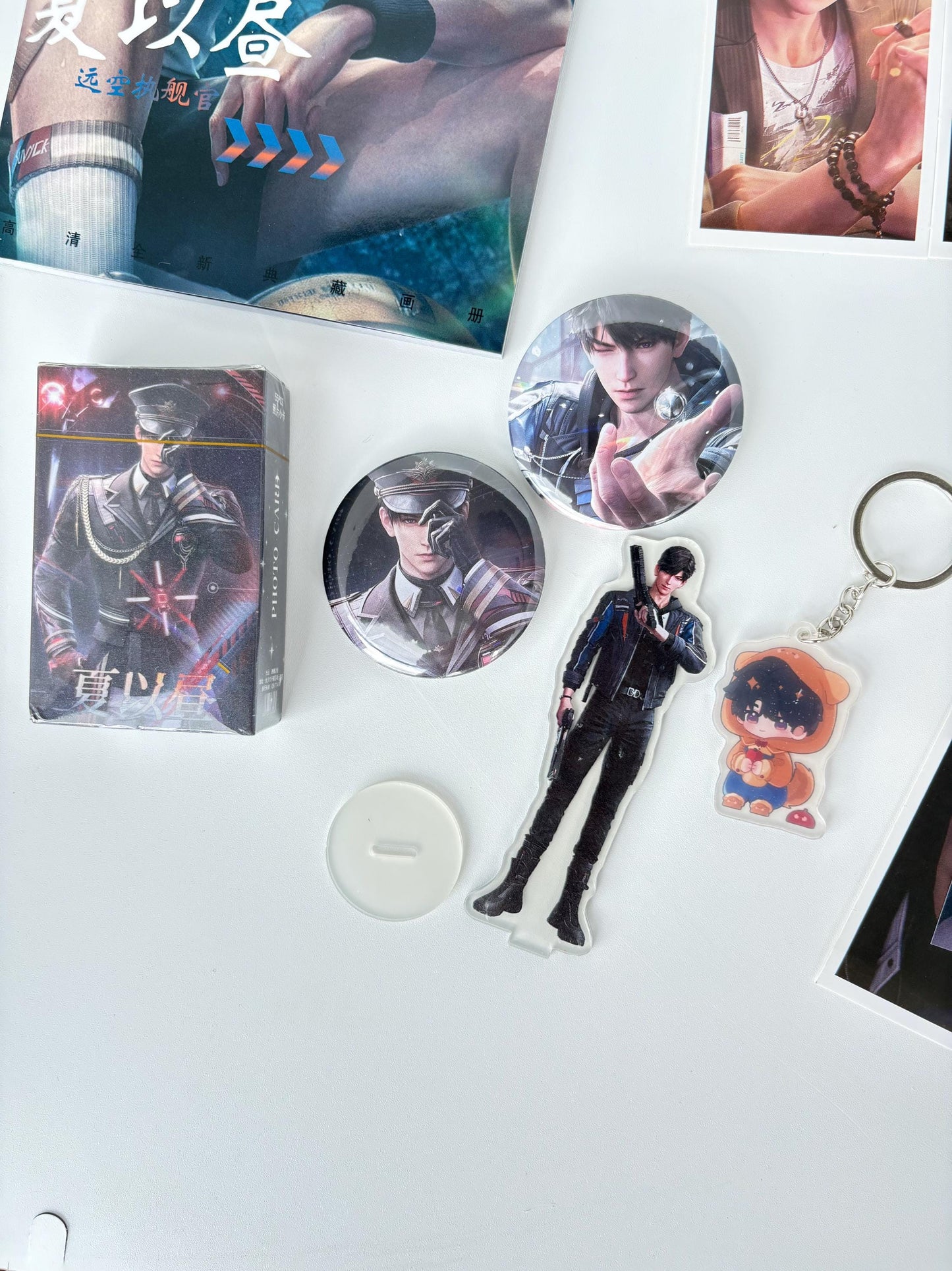 Caleb Bias Pack 75pcs! Badges Photocards Poster Keychain Amaze Box | Love and Deepspace
