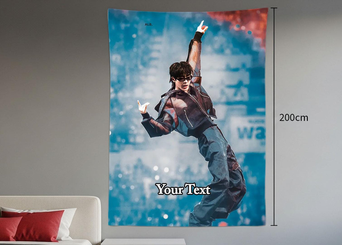 Jin Hanging Tapestry | Bantan Boys | Personalized Wall Art | Polyester Fabric | Ship Flag Banner