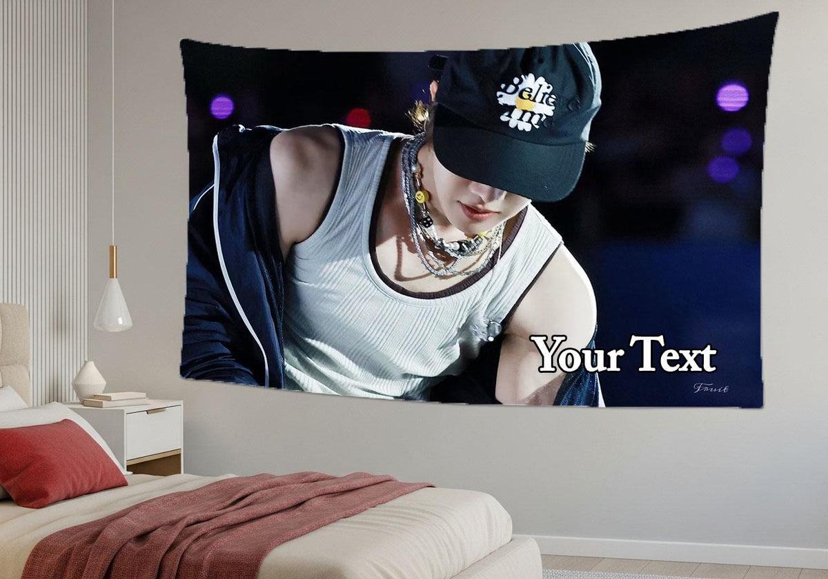 J-Hope Hanging Tapestry | Bantan Boys | Personalized Wall Art | Polyester Fabric | Ship Flag Banner