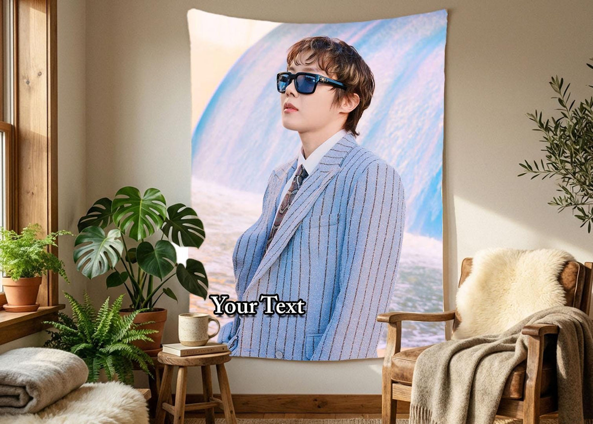 J-Hope Hanging Tapestry | Bantan Boys | Personalized Wall Art | Polyester Fabric | Ship Flag Banner