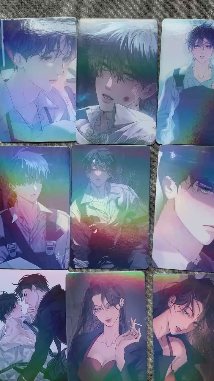 Little Mushroom 55pc holographic Lomo cards Wrong But Still Right Lu Feng An Zhe Yaoi Korean Manhua SciFi BL manga C019