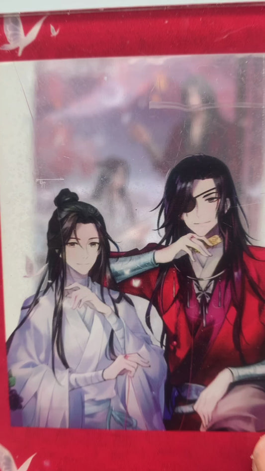 Heaven Official’s Blessing Cobrand Gift Set! Hua Cheng Xie Lian Badge Holo Cards Photo Frame Posters Stickers CD597