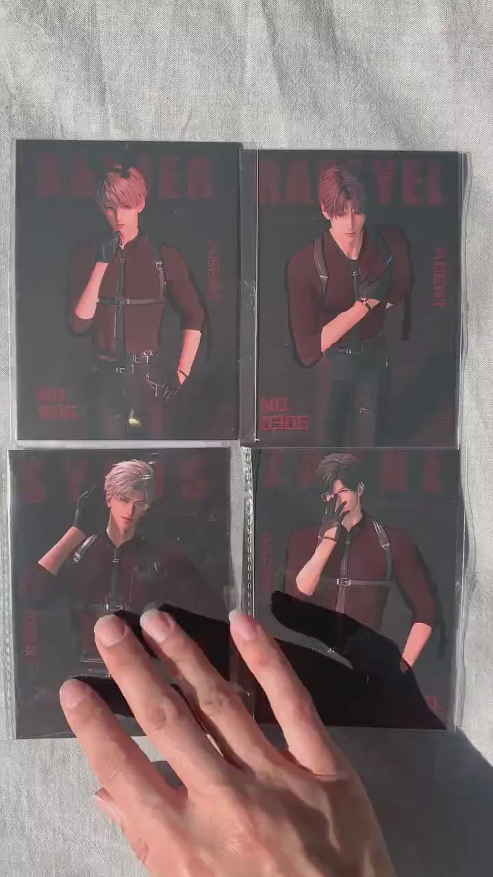 Heat Sensitive PostCards! Sylus Xavier Rafayel Zayne Love and Deepspace Otoge gamer gift C285