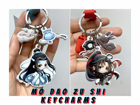 Mo Dao Zu Shi keycharm - Wei Wuxian Lan Wangji MDZS fan art gift Grandmaster of demonic cultivation founder of Diabolism mobile hanger C098
