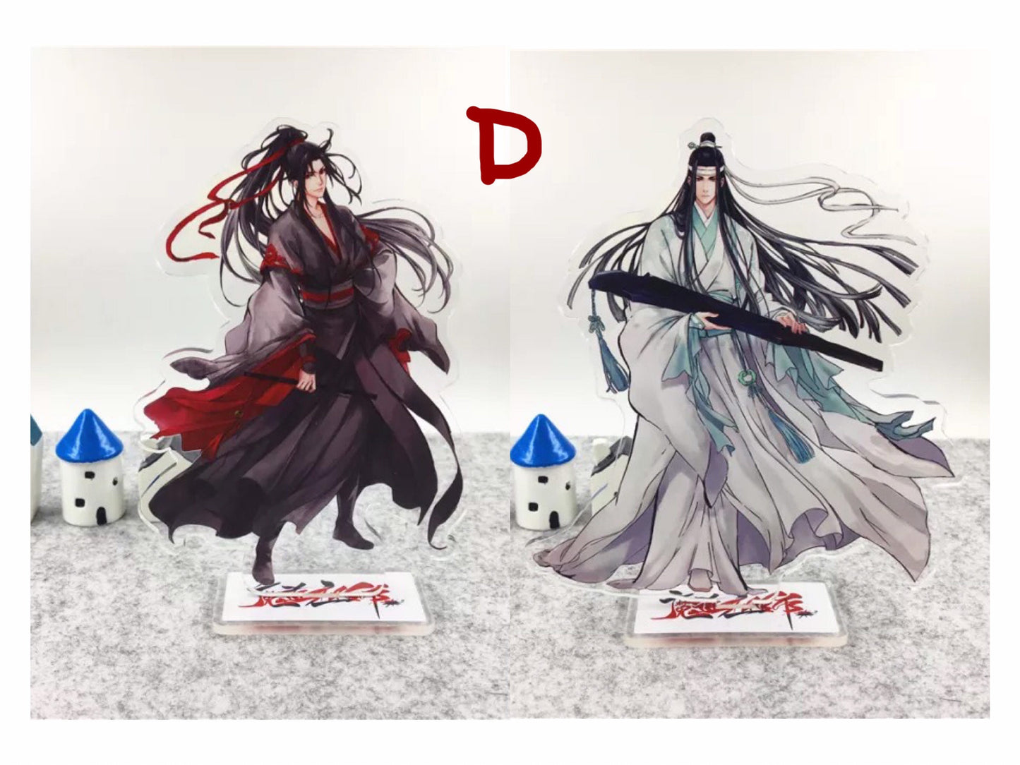 MDZS couple set acrylic standees, Wei Wuxian Lan Wangji Danmei gift BL wangxian Grandmaster of demonic cultivation founder Diabolism C205