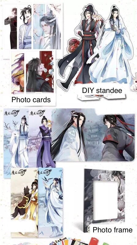 MDZS gift set! Anime lucky bag Wei Wuxian Lan Wangji mo Dao Zu Shi 陈情令 Grandmaster of demonic cultivation Founder of Diabolism C206