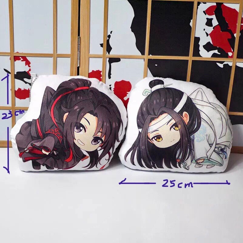 MDZS plushie pillow stuffed cushion Wei Wuxian Lan Wangji mo Dao Zu shi gift BL anime 忘羨陈情令 Grandmaster of demonic cultivation C118