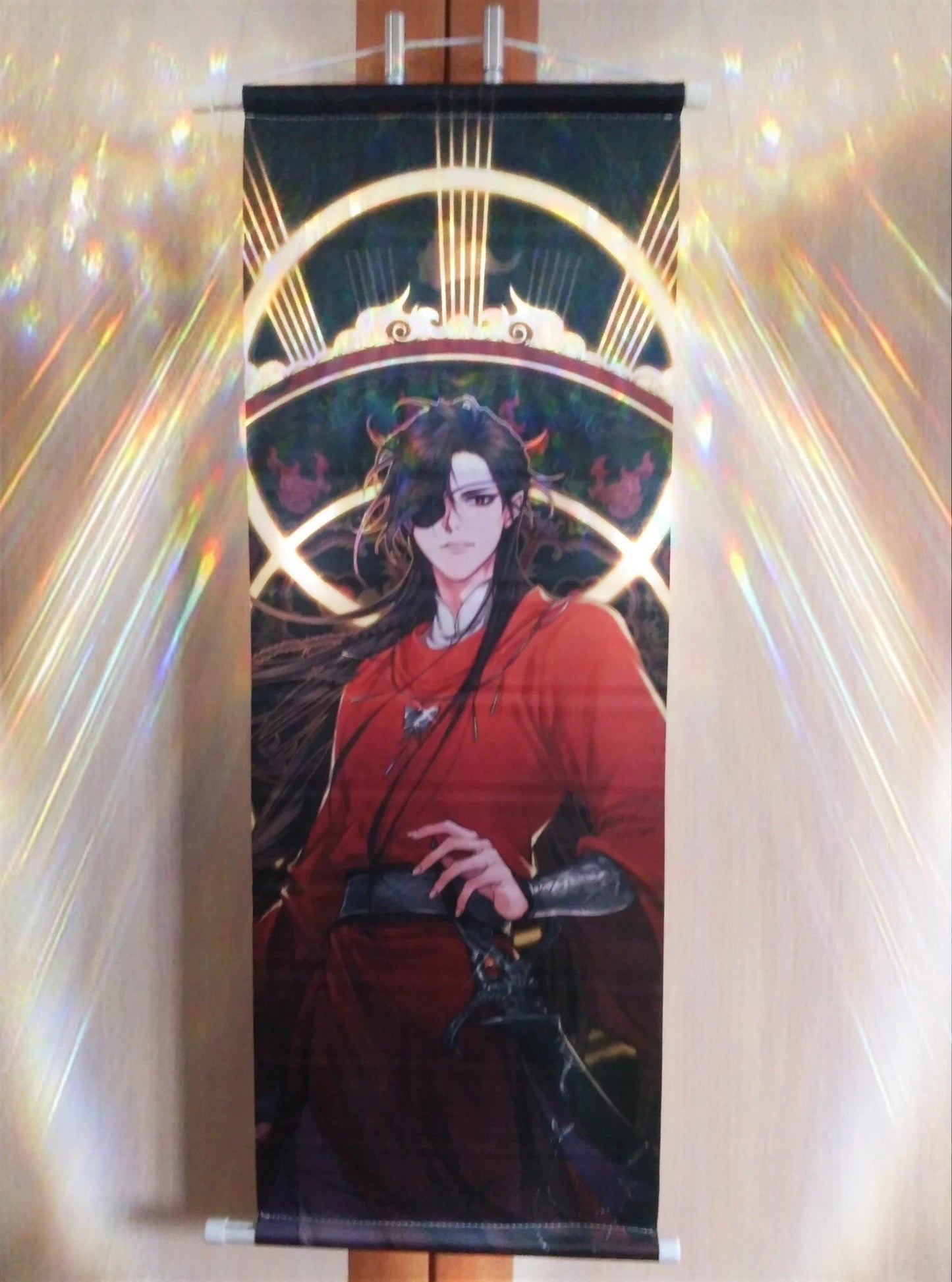 TGCF wall scroll art - fabric poster Tapestry print BL yaoi anime fan gift Tian Guan Ci Fu Xie Lian Huacheng Heaven Official’s blessing C162