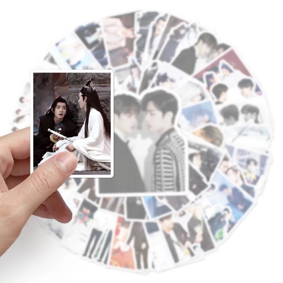 50pc/set wangxian stickers - Wei Wuxian Lan Wangji MDZS fan art gift BL bromance yibo xiao zhan 陈情令 Grandmaster of demonic cultivation C182