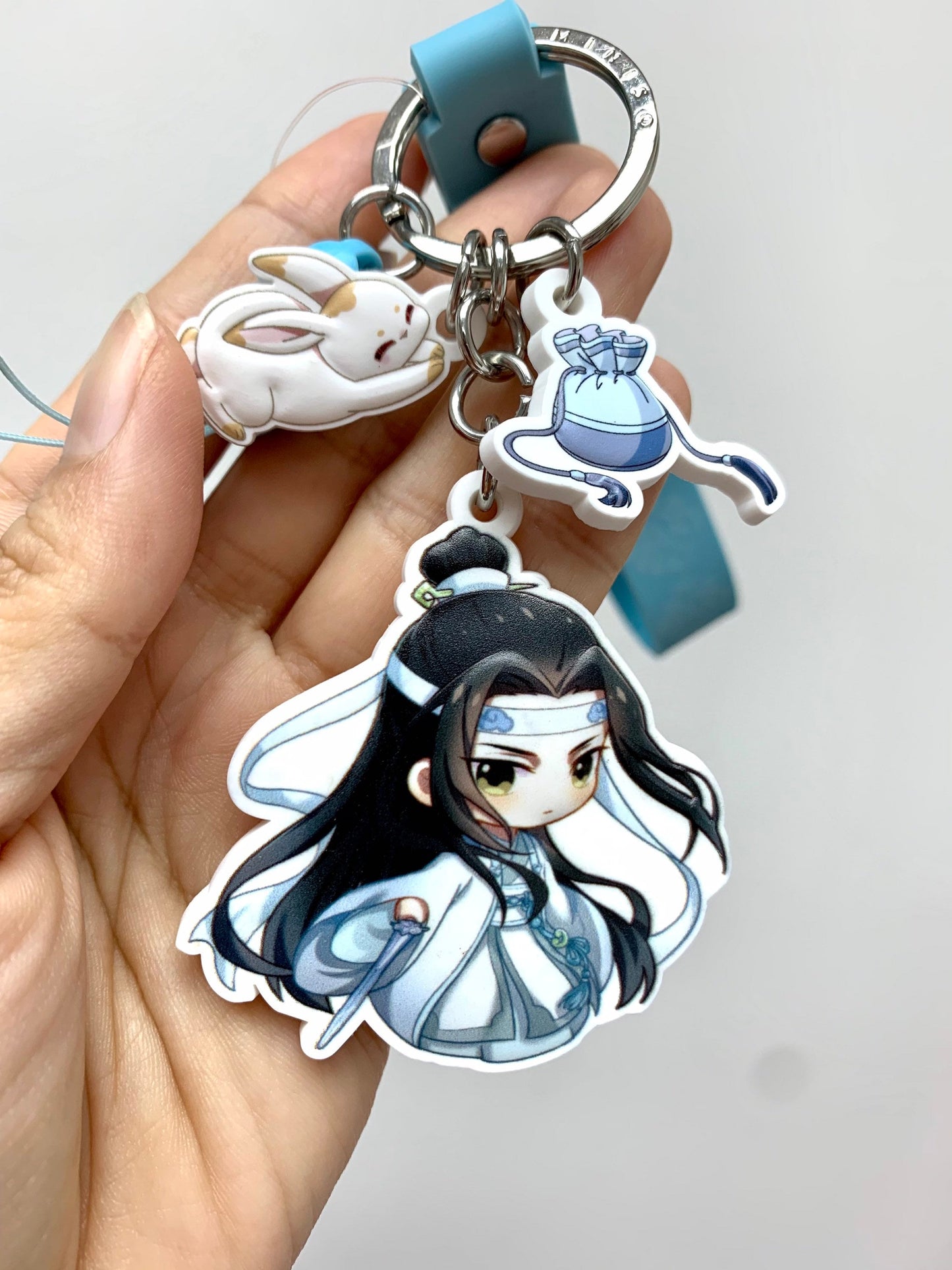 Mo Dao Zu Shi keycharm - Wei Wuxian Lan Wangji MDZS fan art gift Grandmaster of demonic cultivation founder of Diabolism mobile hanger C098