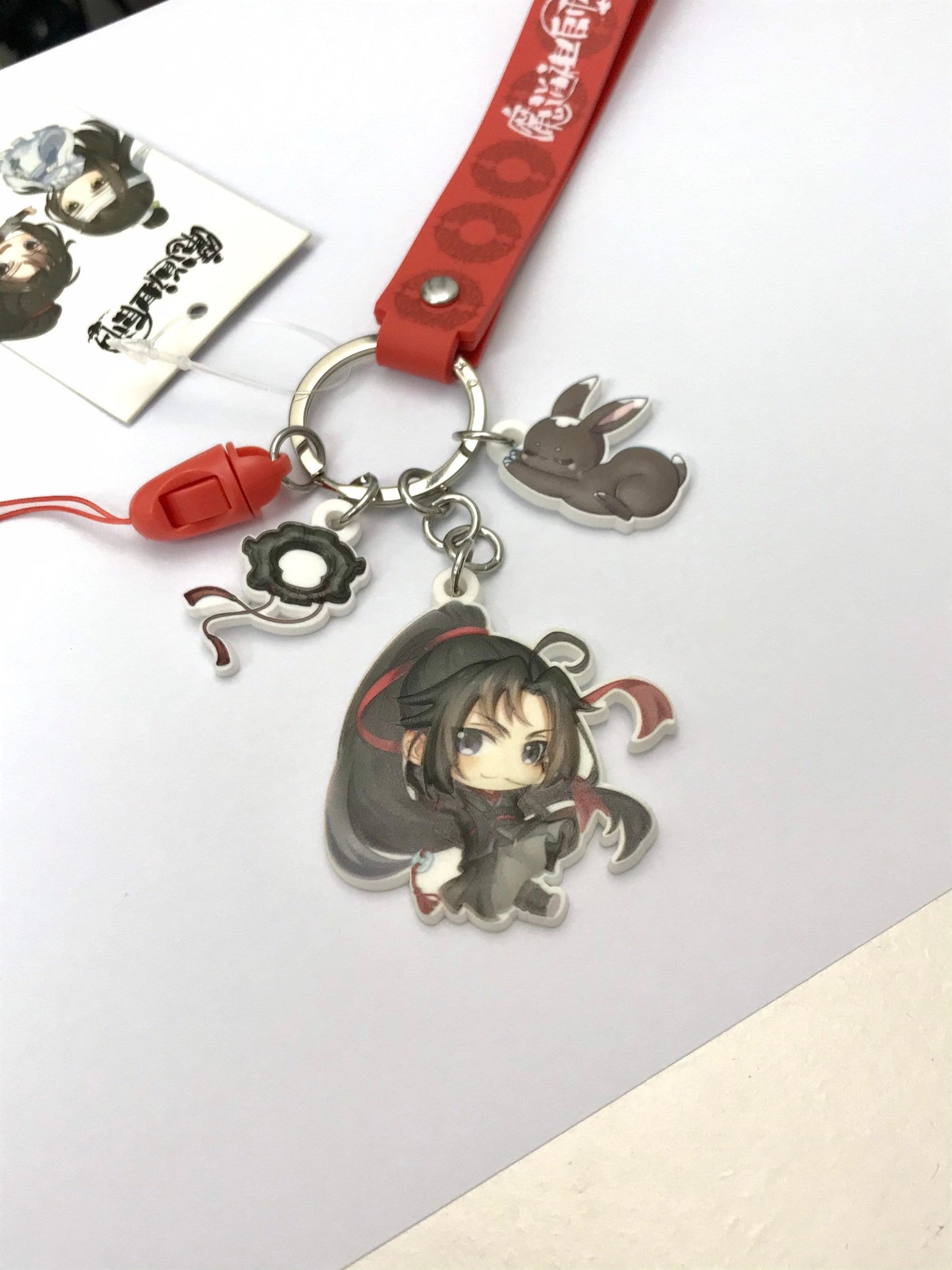 Mo Dao Zu Shi keycharm - Wei Wuxian Lan Wangji MDZS fan art gift Grandmaster of demonic cultivation founder of Diabolism mobile hanger C098