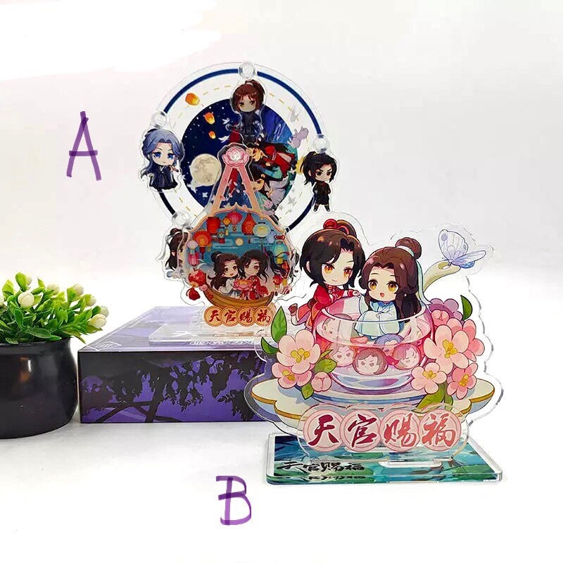 TGCF acrylic rotating ferris wheel chibis keychain BL anime manga gift Tian Guan Ci Fu Xie Lian Huacheng Heaven Official’s blessing C117