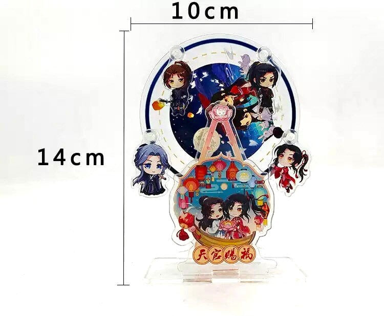 TGCF acrylic rotating ferris wheel chibis keychain BL anime manga gift Tian Guan Ci Fu Xie Lian Huacheng Heaven Official’s blessing C117