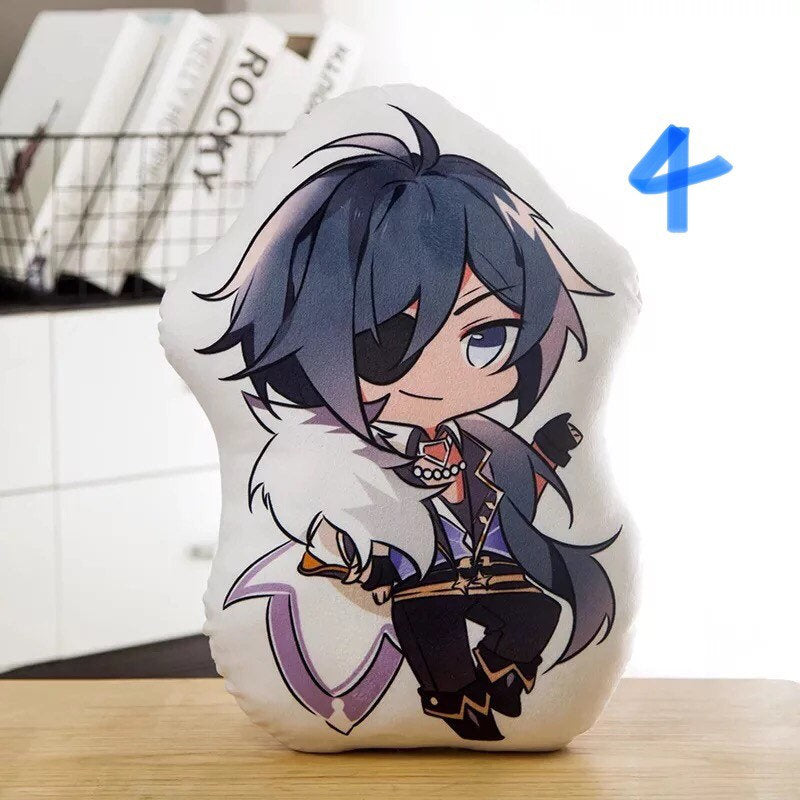 Genshin Impact Plush pillow - Anime Throw Pillow toy chibi Barbara Aloy Albedo Tartaglia Miko Diluc Childe Zongli Raiden Kazuha Venti C142