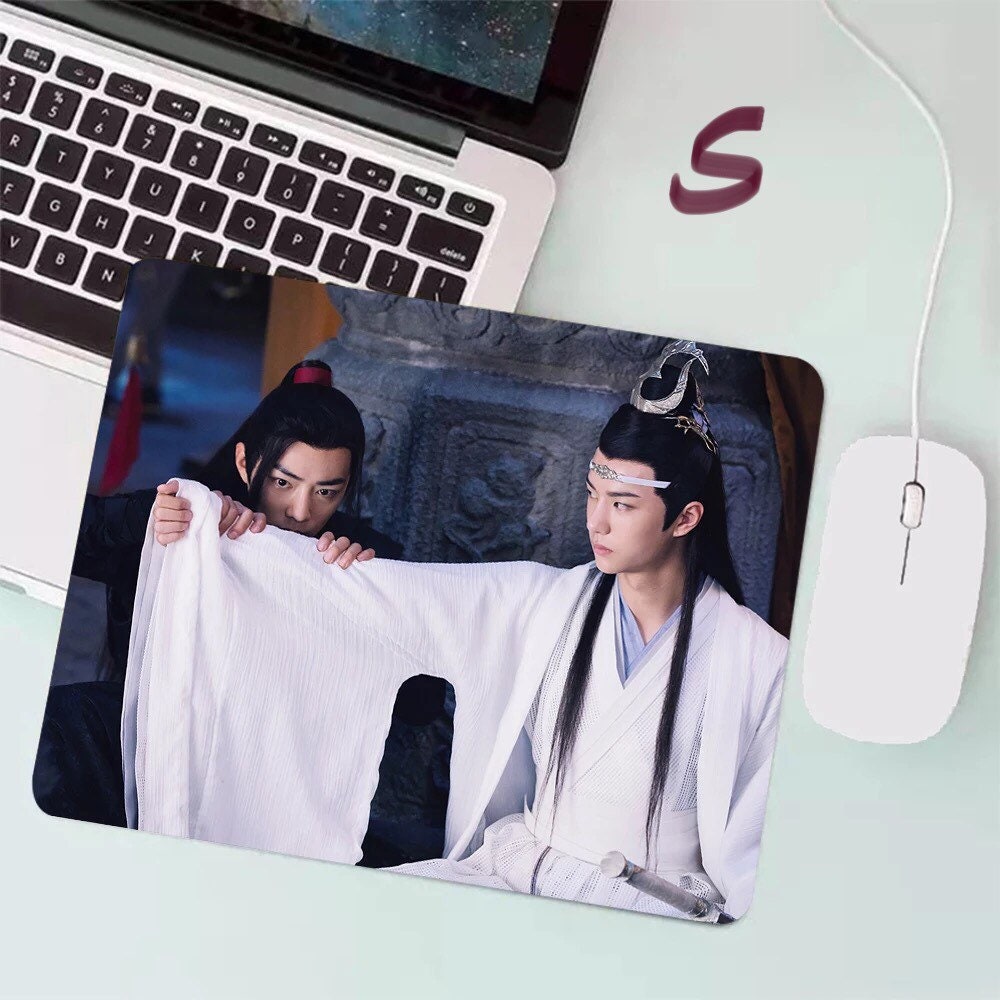 The Untamed mouse pad- wangxian Non-Slip PU Leather Desk Mat - blotter MDZS Wei Wuxian Lan Wangji master of diabolism yaoi Anime gift 陳情令