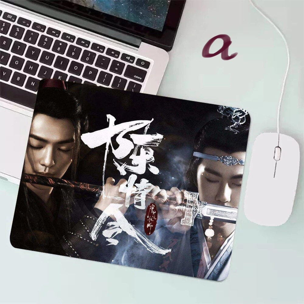 The Untamed mouse pad- wangxian Non-Slip PU mouse pad blotter MDZS Wei Wuxian Lan Wangji master of diabolism yaoi Anime gift 陳情令 C173