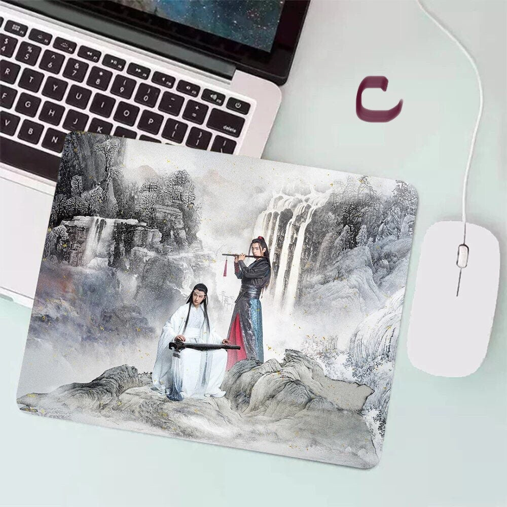 The Untamed mouse pad- wangxian Non-Slip PU mouse pad blotter MDZS Wei Wuxian Lan Wangji master of diabolism yaoi Anime gift 陳情令 C173