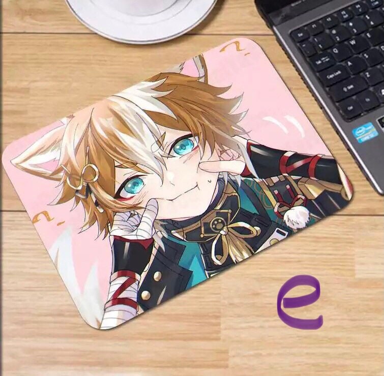 Gorou desk pad - Genshin Impact gamer blotter locked edge Keyboard Pad Zhongli Tartaglia C187