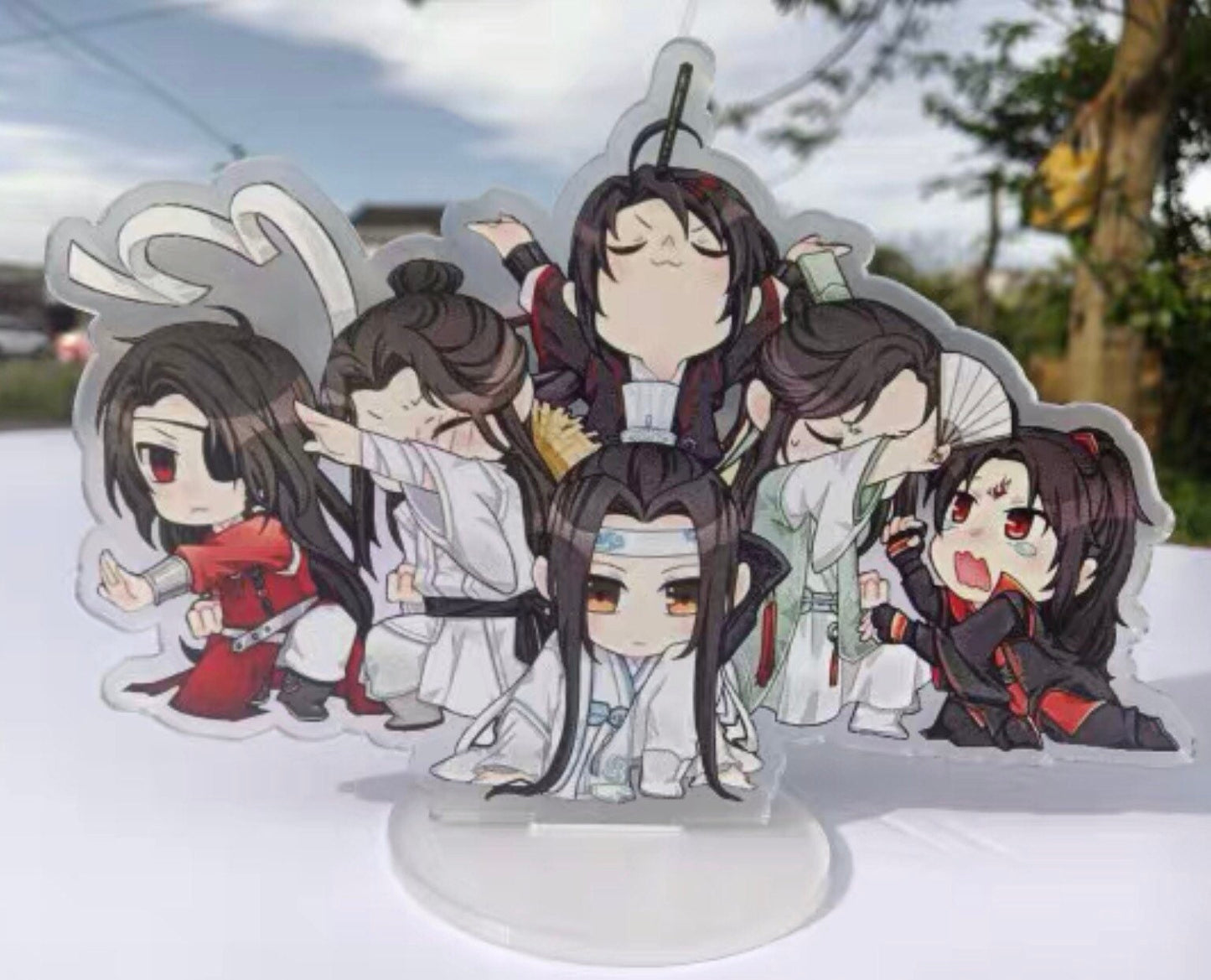 5pc/set MXTX family acrylic stands!! MDZS TGCF Scum Villian wei Wuxian Lan Wangji Hua Cheng Xie Lian Luo Binghe Qing Mo Xiang Tong Xu C227