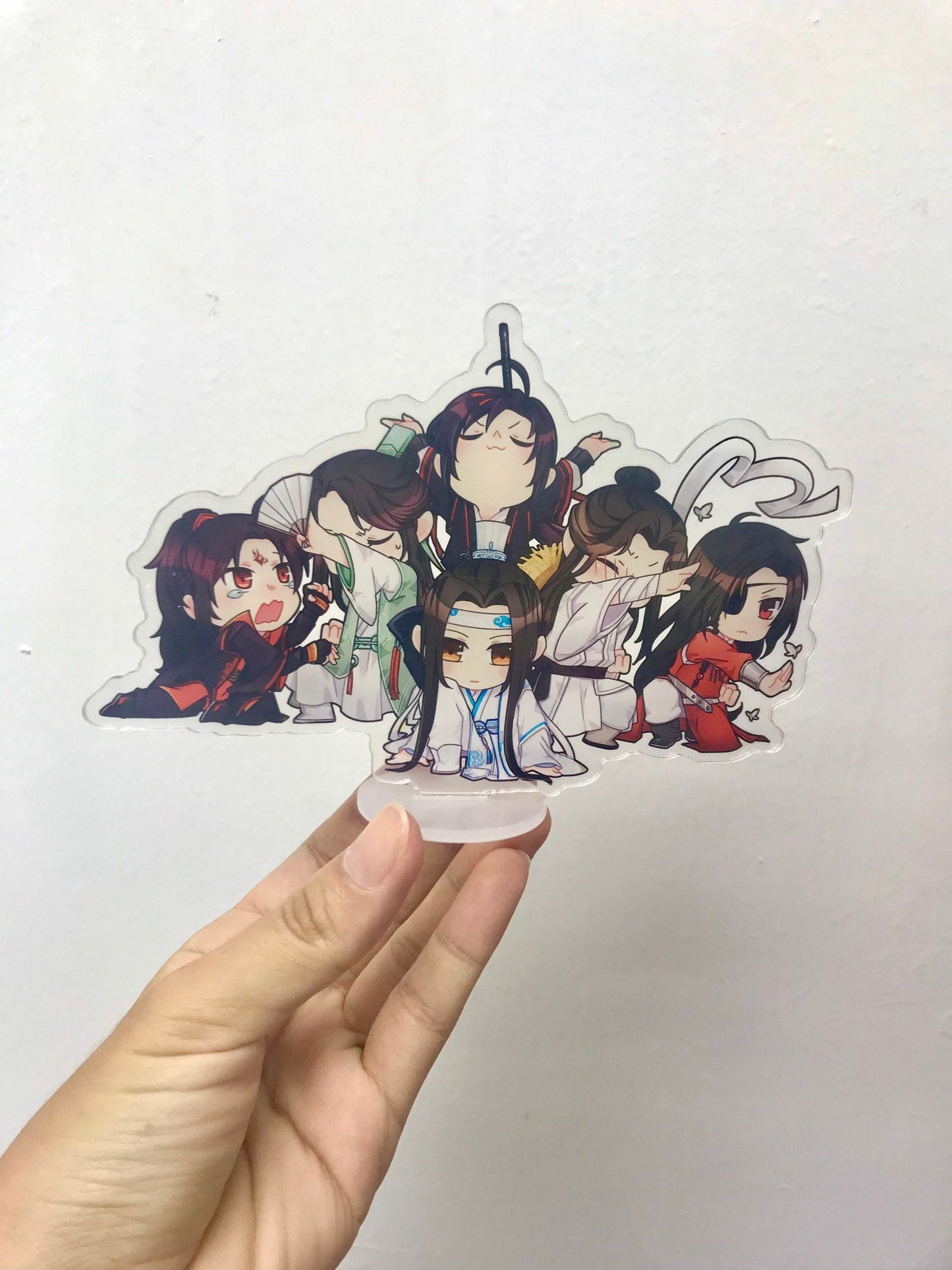 5pc/set MXTX family acrylic stands!! MDZS TGCF Scum Villian wei Wuxian Lan Wangji Hua Cheng Xie Lian Luo Binghe Qing Mo Xiang Tong Xu C227