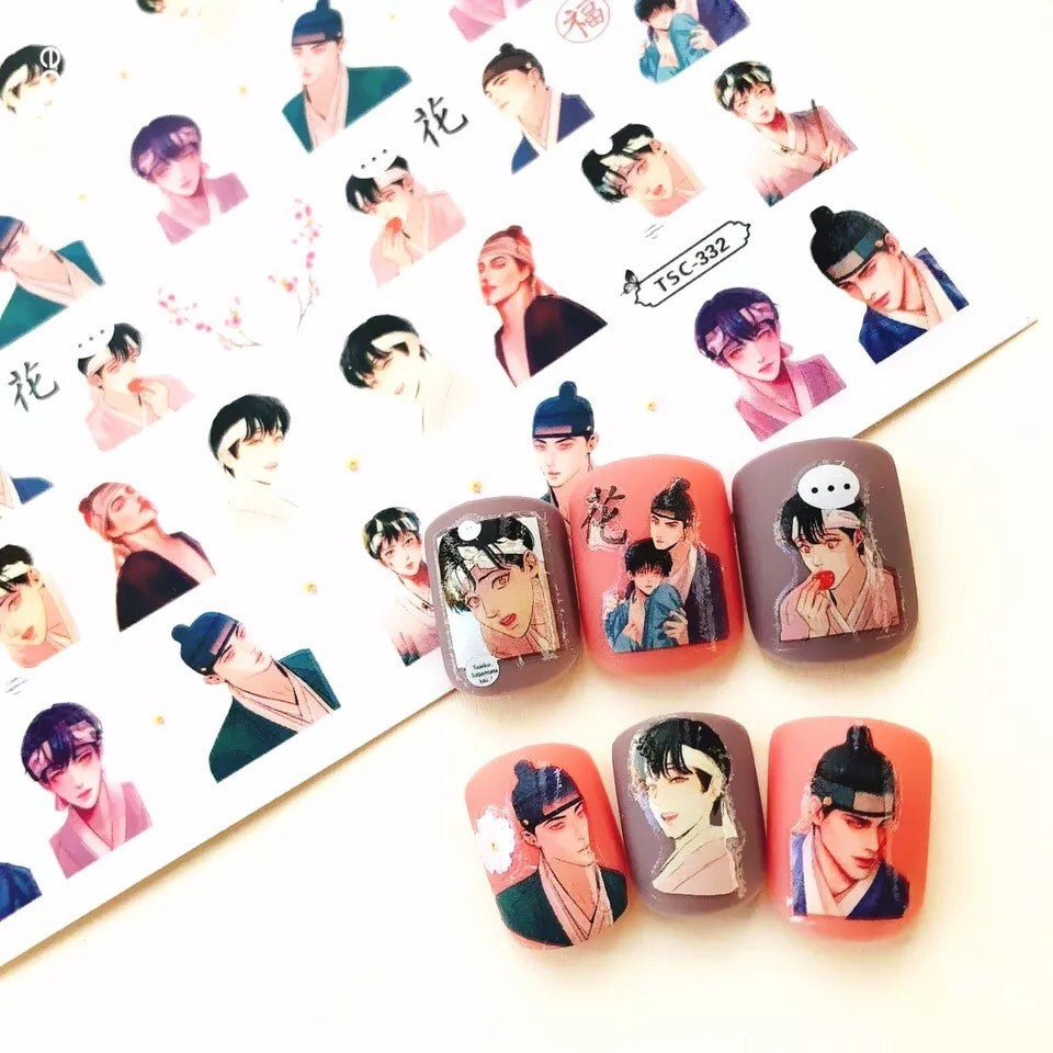 Nail Stickers!! Korean Boys Love Animation manga BJ Alex Night Painter –  coiledeggo