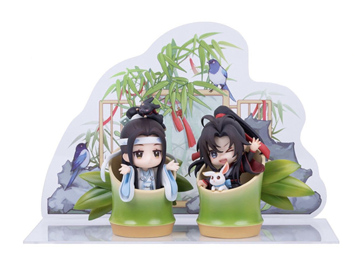 Mo Dao Zu Shi couple set! Chibi figures Wei Wuxian Lan Wangji MDZS fan gift Grandmaster of demonic cultivation founder of Diabolism C001