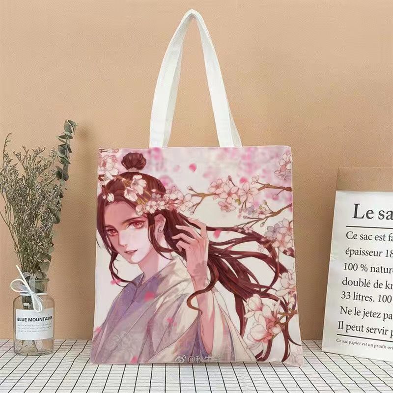 Heaven Official’s Blessing Totebag! Tian Guan Ci Fu Hua Cheng Xie Lian Canvas Shopping Bag CD418