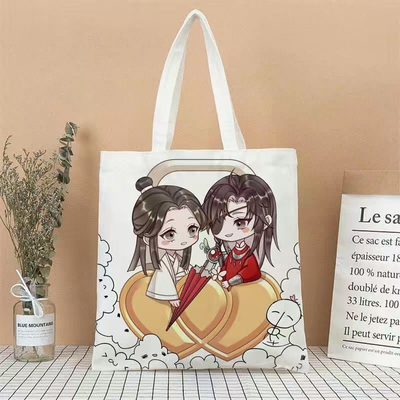 Heaven Official’s Blessing Totebag! Tian Guan Ci Fu Hua Cheng Xie Lian Canvas Shopping Bag CD418