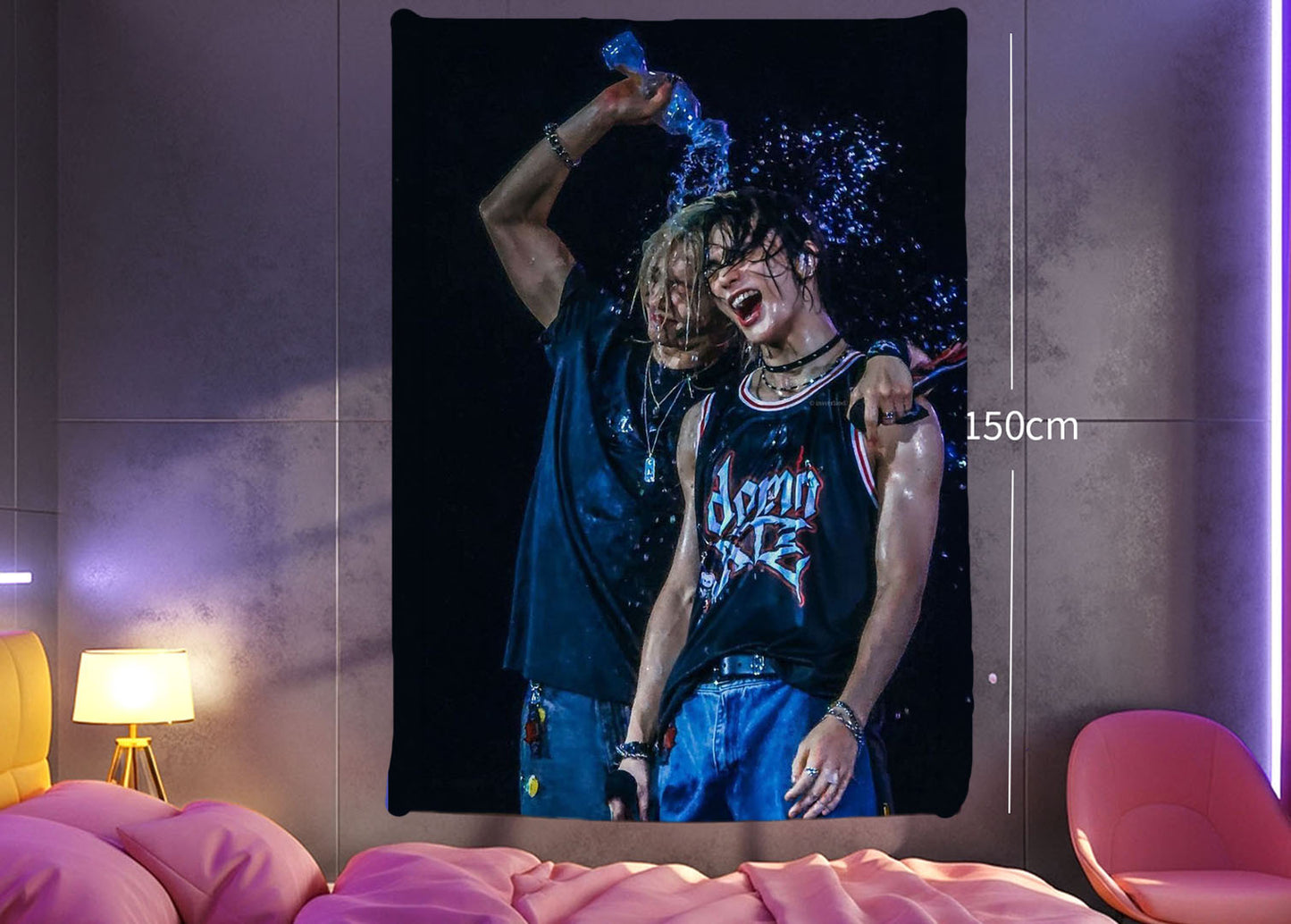 Hyunlixe Hanging Tapestry | Stray Kids | Personalized Wall Art | Polyester Fabric | Ship Flag Banner