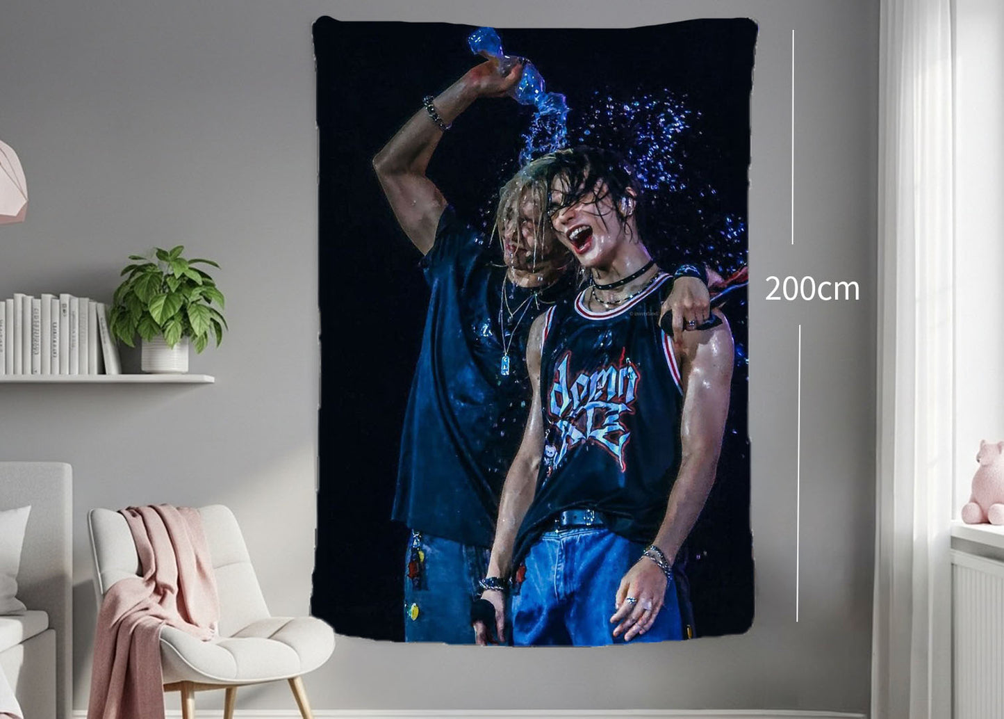 Hyunlixe Hanging Tapestry | Stray Kids | Personalized Wall Art | Polyester Fabric | Ship Flag Banner